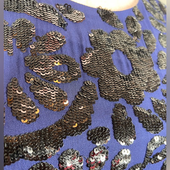 EUC Aidan Mattox Floral Sequin Dress - Picture 5 of 12